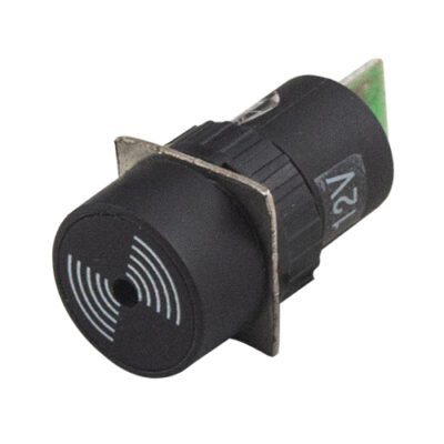 Black Buzzer M16 Plastic Body 24V AC/DC