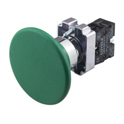 Green Momentary Mushroom Head Push Button Switch 60mm
