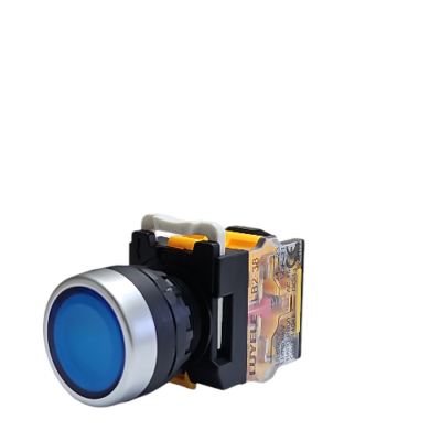 Latching Blue Push Button Switch 38 Series