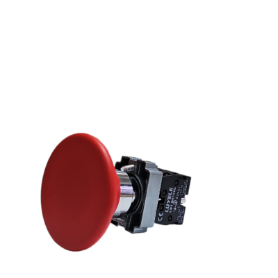 Red Momentary Mushroom Head Push Button Switch 60mm
