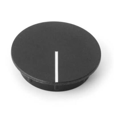 Knob Cap 15mm Black C151-BLK